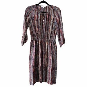 Sandro 100% Silk Dress With Elasticized Waist Sandro Size 1 or US Small